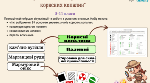 Набір-конструктор "Скарби під ногами: умовні знаки корисних копалин"