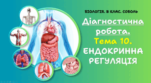 8 клас НУШ. Діагностична робота. Тема 10. ЕНДОКРИННА РЕГУЛЯЦІЯ