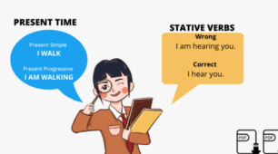 Present simple, Present continuous+stative words