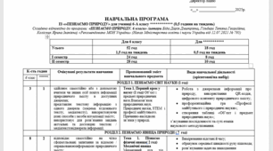 НАВЧАЛЬНА ПРОГРАМА ІЗ «»ПІЗНАЄМО ПРИРОДУ» для  6 класу ІНДИВІДУАЛЬНЕ навчання (0,5 години на тиждень)