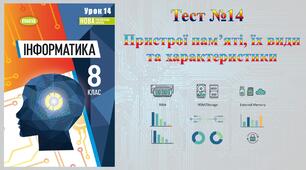 Пристрої пам’яті, їх види та характеристики (НУШ)