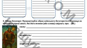 Комплексна підсумкова діагностувальна робота №1 за ГР1,2,3,4 для 8 класу з української ЛІТЕРАТУРИ за темою: «ВСТУП. ПРАДАВННЯ УКРАЇНА В ДЗЕРКАЛІ ЛІТЕРАТУРИ»