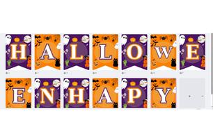 Happy Halloween розтяжка