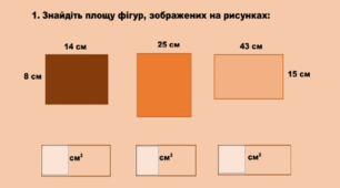 Конспект уроку математики 5  клас НУШ. Площа прямокутника і квадрата.