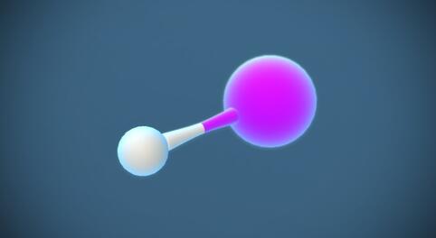 Гідроген йодид (йодоводень) (HI) - 3D-сцена - Цифрова освіта та навчання від Mozaik