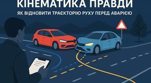 Кінематика правди: як відновити траєкторію руху перед аварією🚘