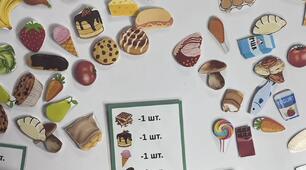 Кошик з продуктами: гра для розвитку мовлення та математичних навичок