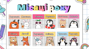 Картки «Місяці року»