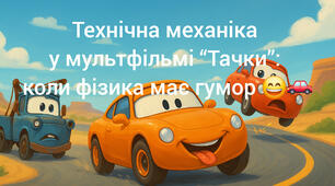 Технічна механіка у мультфільмі “Тачки”: коли фізика має гумор 😄🚗