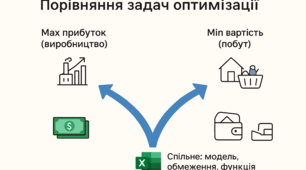 Конспект уроку. Поняття задач оптимізації. 10 клас. Інформатика