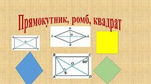 8-А_НУШ. Самостійна робота №2. Прямокутник. Ромб. Квадрат