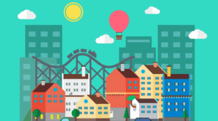 My city. Prepositions of place.