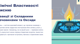 Взаємодія кисню зі складними речовинами