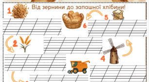 До Дня Хліба 2025. Складання розповіді "Від зернини до запашної хлібини! "