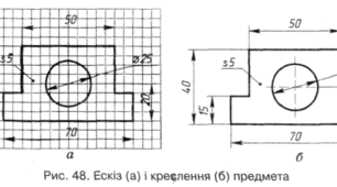 Поняття про ескіз. Послідовність виконання ескізів