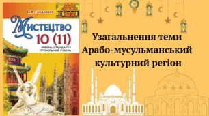 Узагальнення теми Арабо-мусульманський культурний регіон 