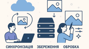 Конспект уроку на тему "Синхронізація, збереження та обробка зображень"