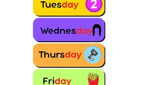 Дні тижня англійською мовою. Days of the Week