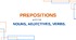 НМТ  Prepositions after nouns, adjectives and verbs.