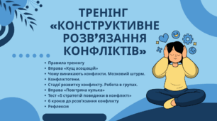 «Конструктивне розв’язання конфліктів». Сценарій + презентація + тест