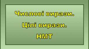 Цілі вирази. НМТ
