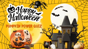 October 31st is Halloween! Themed Quiz: "Pumpkin Power Quiz".