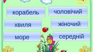 Рід іменників: жіночий, чоловічий та середній.