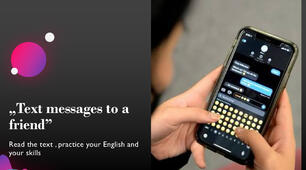 Text message to a friend