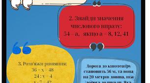 Узагальнення знань з теми «Математичні вирази. Рівності. Нерівності. Величини»
