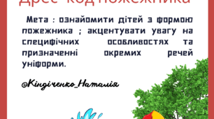 Дидактична гра "Дрес-Код пожежника"