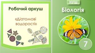 Робочий аркуш "Діатомові водорості ". Біологія 7 клас НУШ