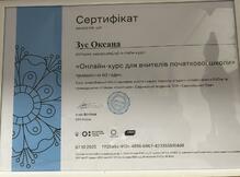  "Онлайн-курс для вчителів початкової школи"