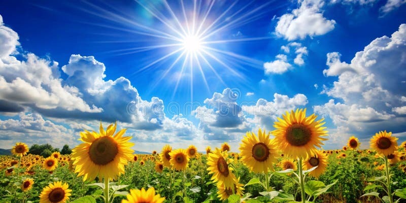 Sunny Weather in Summer Today Stock Illustration - Illustration of skies, colors: 364015406