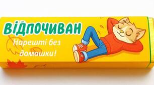 Стильні обгортки для солодкого подарунка. Два комплекти: для осінніх і зимових канікул. 22 обгортки