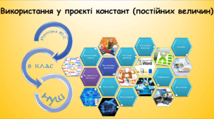Використання у проєкті констант (постійних величин) (інформатика за підручником Ривкінд 8 клас)