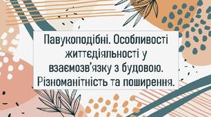 Павукоподібні. Особливості життєдіяльності у взаємозв’язку з будовою. Різноманітність та поширення.