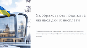 Як обраховують податки  та які наслідки їх несплати