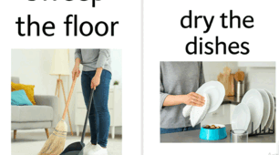 Флешкартки до теми "Household chores"