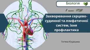 Захворювання серцево-судинної та лімфатичної систем, їхня профілактика. 8 клас. НУШ