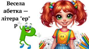 Весела абетка — літера "ер" Р