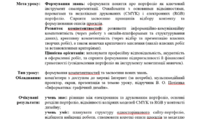 Електронні та друковані портфоліо.