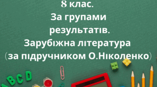 Колексна підсумкова  робота за  групами результатів 2,4. Вступ. Літературний процес. Ідеали античності з нами. Літературний міст у сьогодення(за підручником О.Ніколенко)