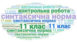 11 клас_Контрольна робота № 2 (тестові завдання) за темою «Синтаксична норма».