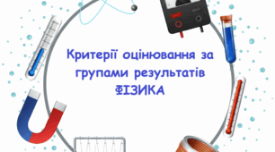 Оформляємо кабінет фізики "Критерії оцінювання за групами результатів" Фізика НУШ