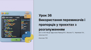 Урок № 36 Використання перемикачів і прапорців у проєктах розгалуженням