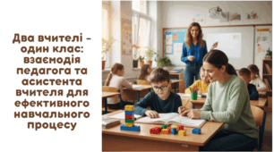 Стаття "Два вчителі - один клас: взаємодія педагога та асистента вчителя для ефективного навчального процесу"