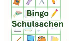 Дидактична гра-бінго "Schulsachen"
