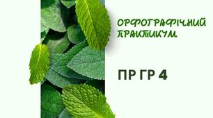 ПР ГР4 "Орфографічний практикум"