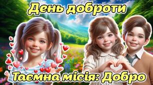 Мегазбірка до 13 листопада -  Дня доброти "Таємна місія: Добро" Презентація + розтяжка + конспект + роздатковий + постери + оформлення + мегарозмальовка + чек-лист добрих справ