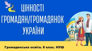 Презентація "Цінності громадян/громадянок України" НУШ 2025р.